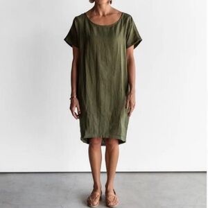 Casual Olive Green Dress